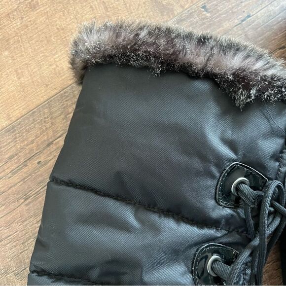 Cougar waterproof tall winter boots Women’s Sz 7 Ringo Star Black Patent - Picture 12 of 15